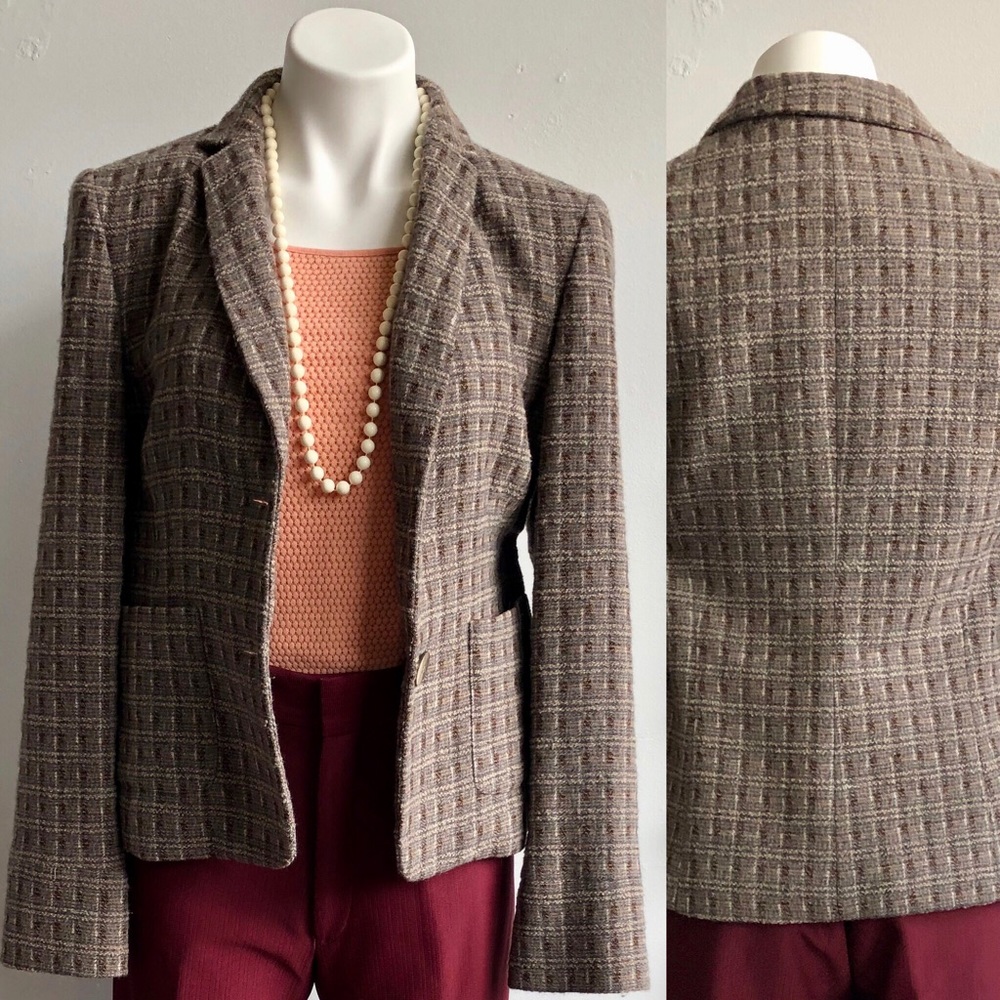 Garfield & Marks Tweed Wool Blend Blazer